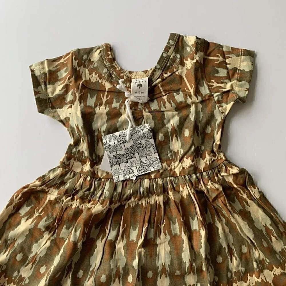 Kate Quinn Organics Ikat Girl Twirl Dress 6-12 Months